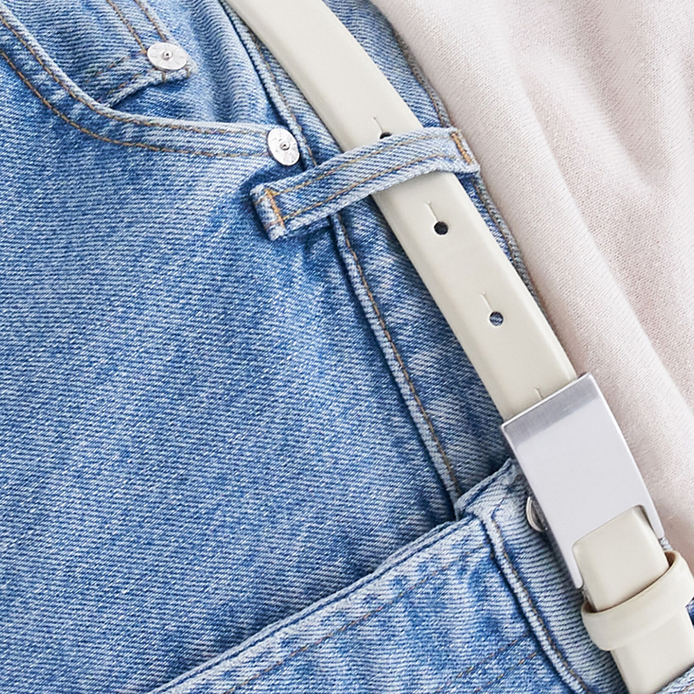 Filippa K Women's White Placket Buckle Belt - Image 2