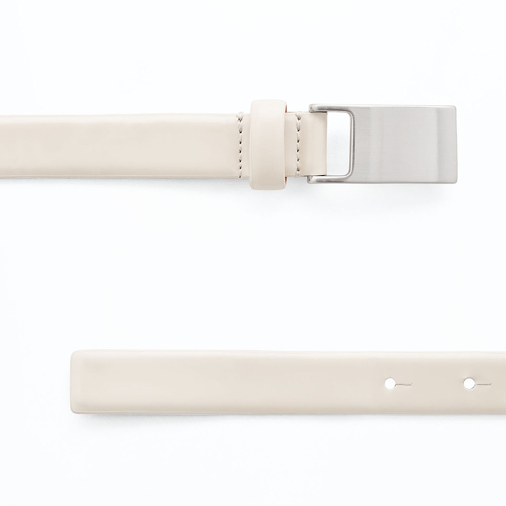 Filippa K Women's White Placket Buckle Belt - Image 3
