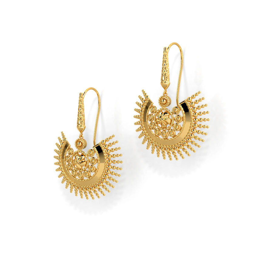 Chhavi's Jewels Bead Drop Dangler Earrings - Image 4