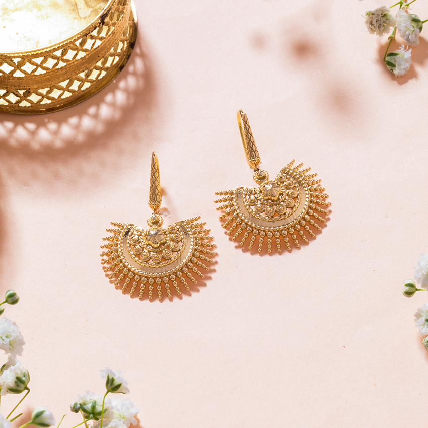 Chhavi's Jewels Bead Drop Dangler Earrings - Image 5