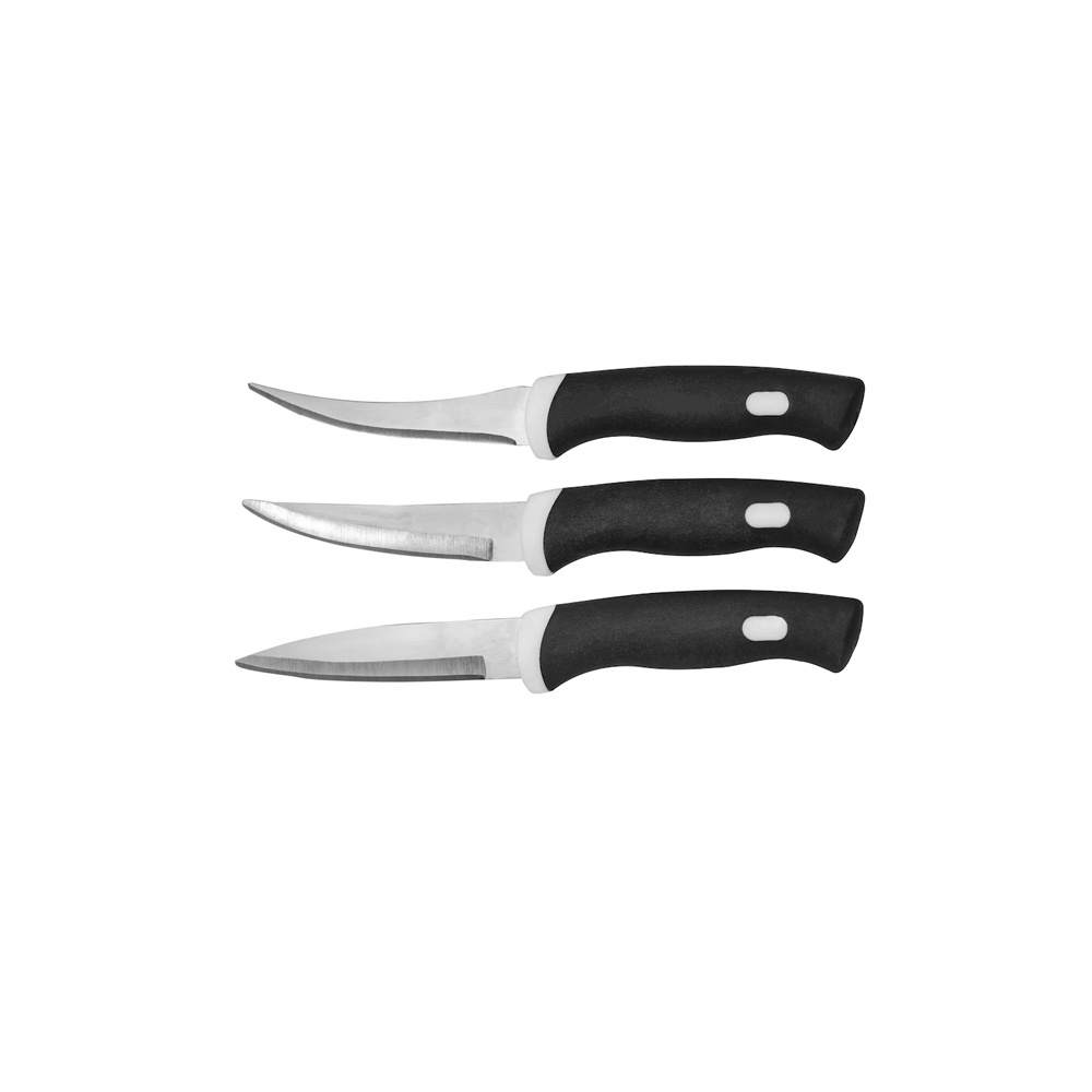 Black Stainless Steel Kitchen Knife (Set of 3) - Image 2